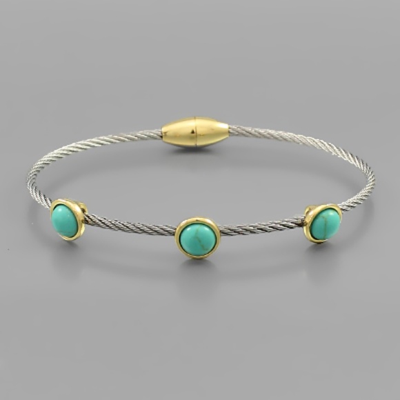 Pearl & Rope Bangle - Picture 1 of 2